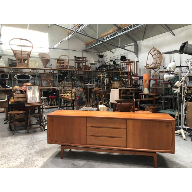 Modern Danish Teak Sideboard by Arne Hovmand-Olsen, 1950s For Sale - Image 9 of 11