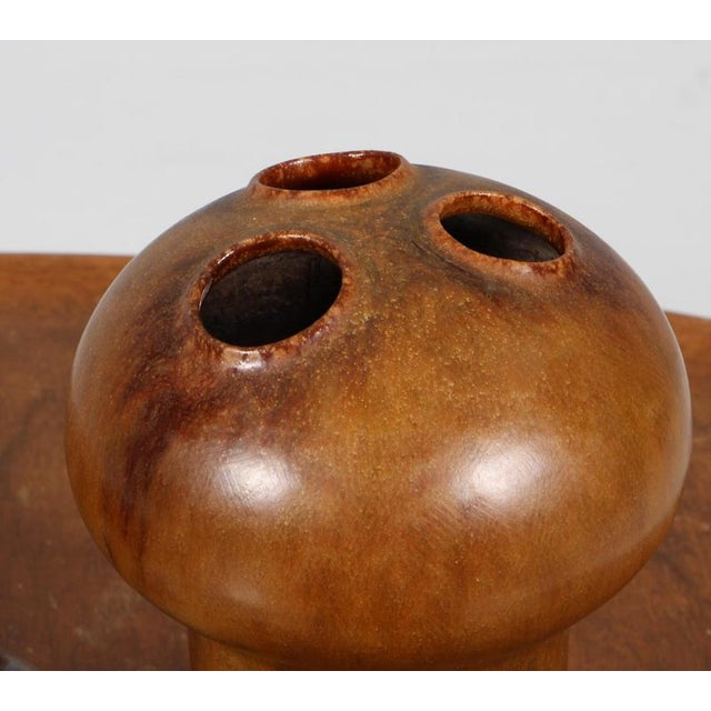 Moonfrog Vases by Kirsten Günther for Knabstrup, 1960s, Set of 3 For Sale - Image 3 of 8