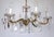 Brass Lead Crystal Chandelier Six Lights from Palwa & Walter, 1960s For Sale - Image 9 of 9