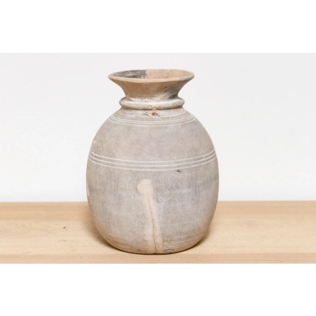 Rustic Indian Wooden Pot-Baru For Sale - Image 4 of 9