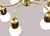 Elegant german mid-century ceiling light from the 1970s, featuring six gracefully curved brass-finished arms and six...