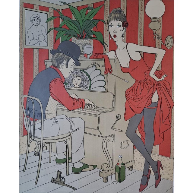 Philippe Henri Noyer (1917-1985) The Pianist, 1970 Original lithograph on Arches vellum Signed, dated 1970 in pencil and...