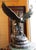 French Antique French Bronze Sculpture of Eagle Falcon by Jules Moigniez, Large 24" For Sale - Image 3 of 15
