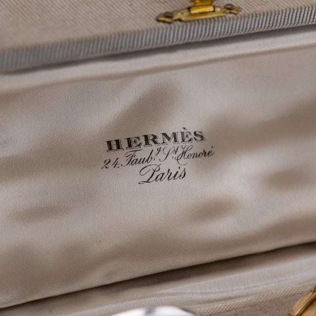 Gold Mid 20th Century French Silver Gilt Napkin Rings from Hermès, 1960s, Set of 2 For Sale - Image 8 of 10