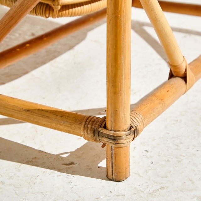 Brown Vintage Bamboo Cradle, 1960s For Sale - Image 8 of 16