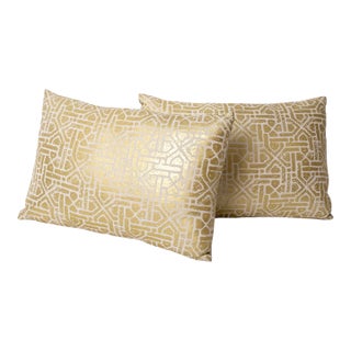 Pair or John Kobbshaw Decorative Pillows With Down Insert For Sale