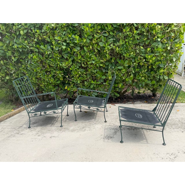 Vintage 74” Meadowcraft 3-Piece Modular Wrought Iron Garden Sofa For Sale - Image 12 of 12