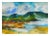 Paper Vintage Lake & Mountains Watercolor Landscape by Les Anderson For Sale - Image 7 of 7