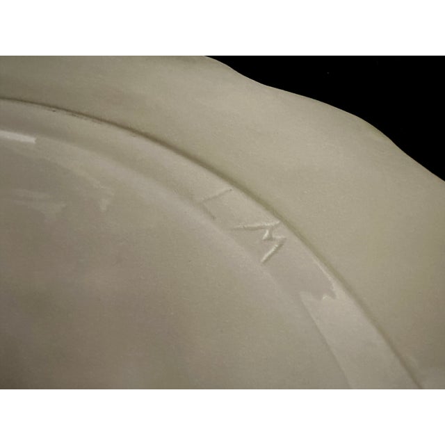 White Vintage 1980s Ceramic Conch Shell Soup Tureen Signed by Artist With Lid, Ladle & Serving Plate For Sale - Image 8 of 11