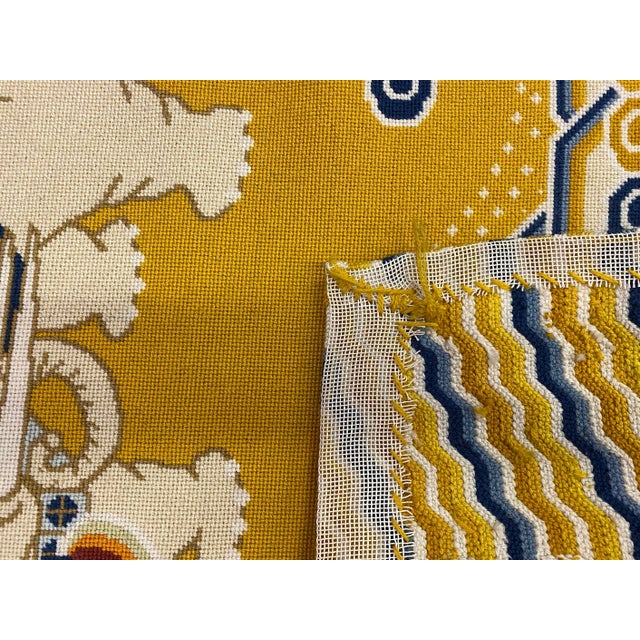 Early 20th Century Elephant Wall Hanging Needlepoint Textile For Sale - Image 4 of 5