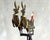 Vintage Metal Kinetic Sculpture with Santa Sleigh and Reindeer, 1950s For Sale - Image 3 of 13