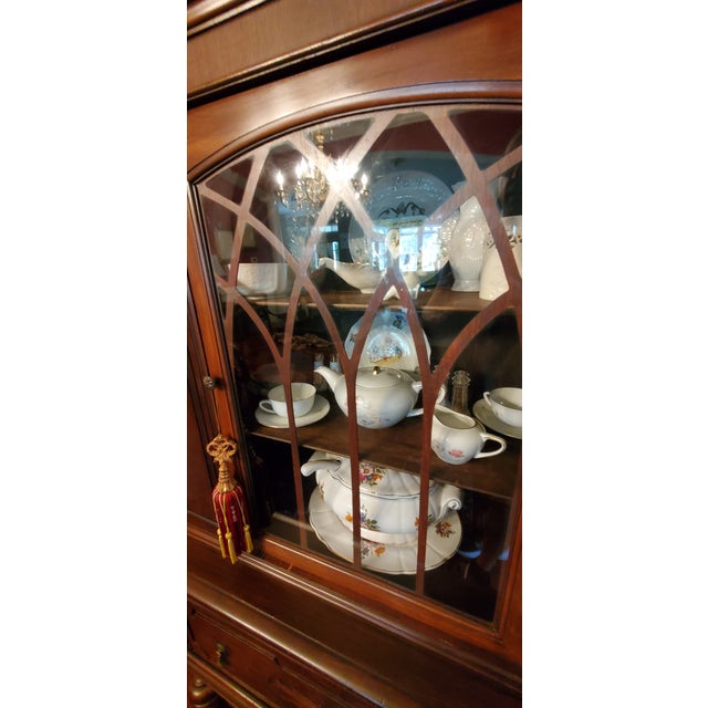 Brown Antique / Vintage Hutch, Display Cabinet, Bookcase, Etc. For Sale - Image 8 of 8