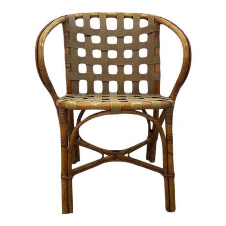 Vintage Rattan Accent Chair Chairish