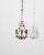 Italian 20th Century Italian Gilt Metal Tole Chandelier with Leaf Motif For Sale - Image 3 of 18
