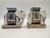 Ceramic Vintage Chinoiserie Elephant Bookends as Miniature Pedestals in the style of Sancai, 1920s, Set of 2 For Sale - Image 7 of 10
