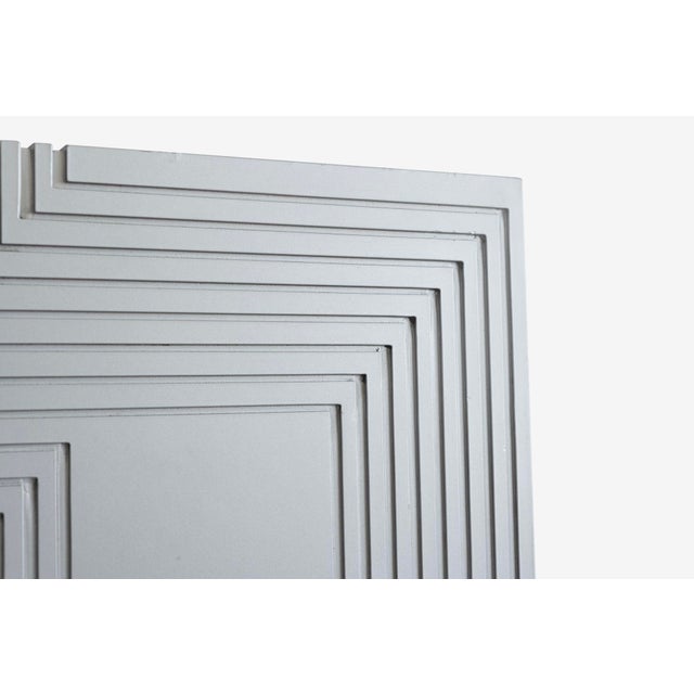 1970s 1970s Craig Ellwood Painting Titled "For Josef, Silver #1" For Sale - Image 5 of 8