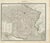 Antique Map of France Road Map by Alexandre Vuillemin, 1850 For Sale - Image 3 of 13