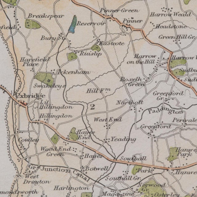 1860's Antique County Map For Sale - Image 12 of 12