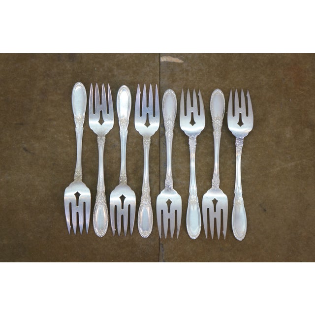 Towle Silversmiths Mid 20th Century Towle "Old Mirror" Baroque Sterling Silver Flatware Service - 40 pcs For Sale - Image 4 of 16
