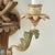 Green Antique Pair of Italian Carved Wood Wall Sconces With Monkeys For Sale - Image 8 of 15