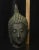 Traditional Antique Thai Bronze Buddha Head of Walking Buddha From the Ancient Kingdom of Sukhothai For Sale - Image 3 of 12