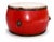 Monumental Antique 48" Chinese Ceremonial Drum Red Lacquered For Sale - Image 16 of 18
