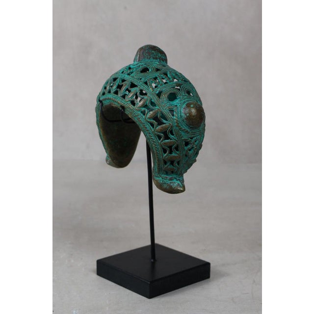 Benin Bronze Bangle on Stand For Sale - Image 4 of 6