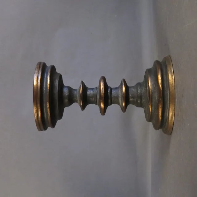 Industrial Brass Candle Stick For Sale - Image 4 of 4