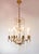Vintage French Chandelier in Brass with Bronze and Crystals, 1930s For Sale - Image 4 of 11