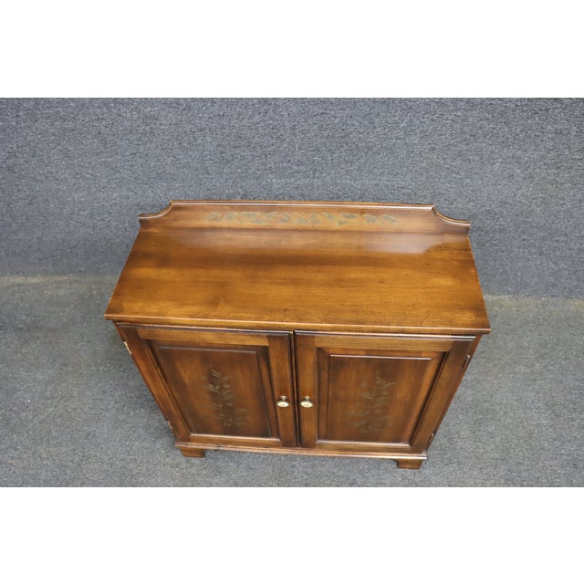 Hitchcock Hitchcock Stenciled Maple Two-Door Console Cabinet For Sale - Image 4 of 12