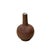 Chinese 6.5" Chinese Clay Ceramic Coffee Brown Vessel Small Globular Vase For Sale - Image 3 of 5