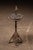 Art Deco 1920s Art Deco Cast Iron & Potoro Marble Smoking Stand With Fleur-De-Lis Finial For Sale - Image 3 of 10