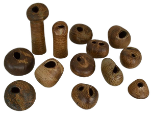Studio Ceramic Pebble Vases in Earth Tones by Jaan Mobach, 1967, Set of 13