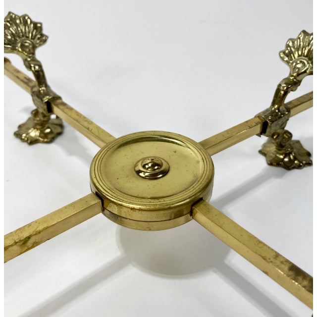 Late 20th Century Antique 19th C English Regency Style Brass Stand or Trivet For Sale - Image 5 of 6
