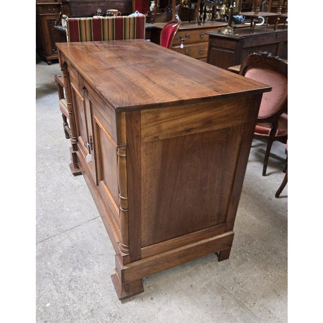Traditional Empire Walnut 2-Door Buffet For Sale - Image 3 of 8