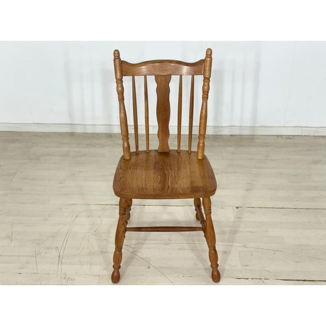 Brown Country-Style Dining Chair in Wood For Sale - Image 8 of 8