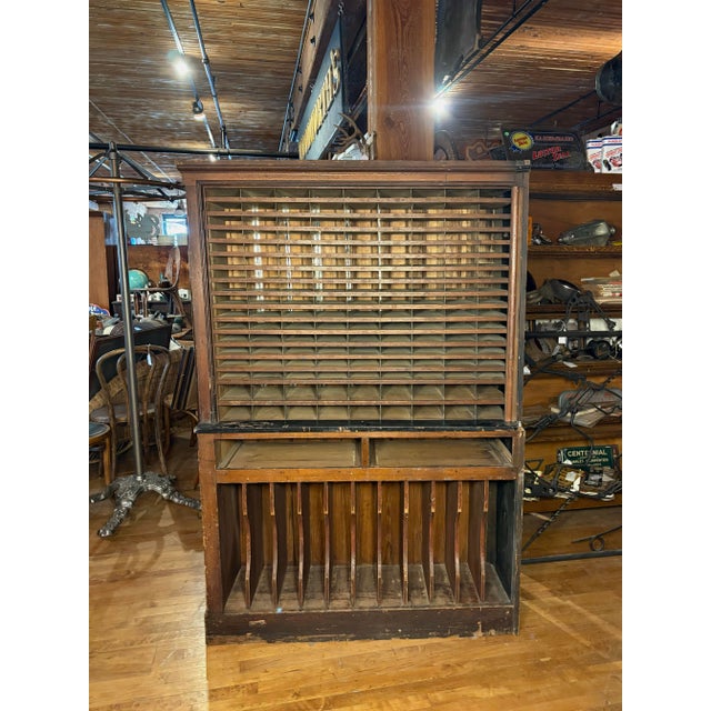 Early 20th Century Postal/General Store Sorter Cabinet For Sale - Image 9 of 9