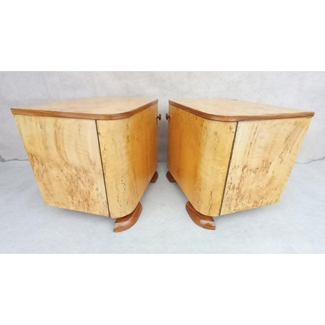 Bedside Tables by Jindřich Halabala for Up Závody, 1950s, Set of 2 For Sale - Image 12 of 18