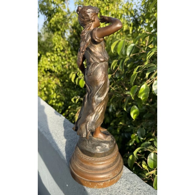 “Le Baiser” by Moreau, French Sculptural Statue, 19th Century For Sale - Image 10 of 11