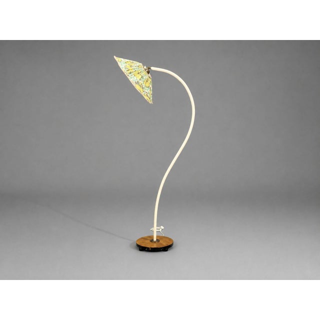 Mid-Century Modern 1930s Swedish Modern, Organic Floor Lamp, Cord, Wood For Sale - Image 3 of 10