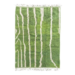 Moroccan Berber Green Rug For Sale