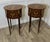 Vintage French Oval Side Tables, 1920, Set of 2 For Sale - Image 3 of 9