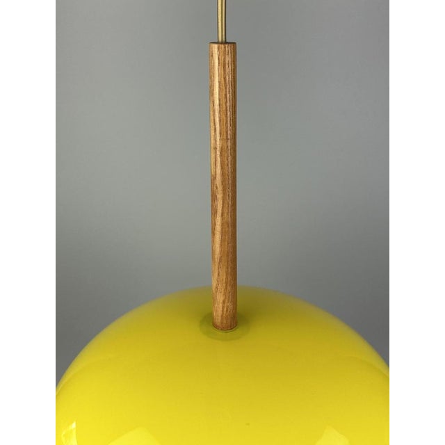 Teak Ceiling Lamp by Uno and Östen Kristiansson for Luxus Sweden, 1960s For Sale - Image 6 of 16