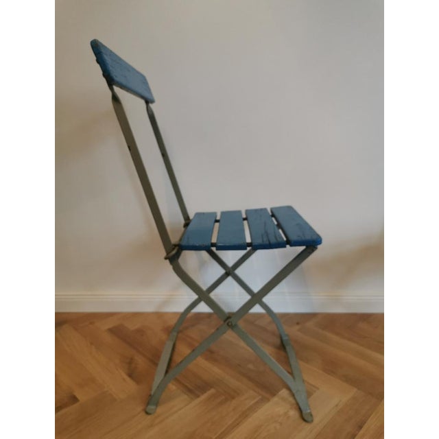 Wood Vintage Beer Garden Chair, Set of 3 For Sale - Image 7 of 8
