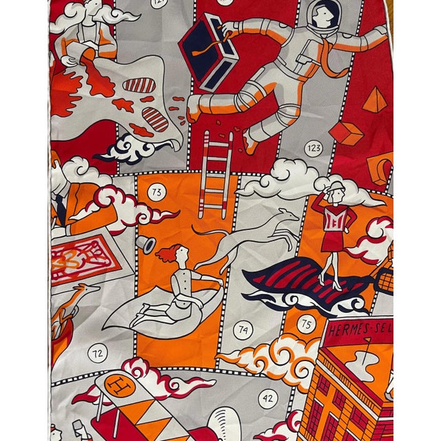 Textile Hermès Maxi Twilly « L’artificier » For Sale - Image 7 of 10