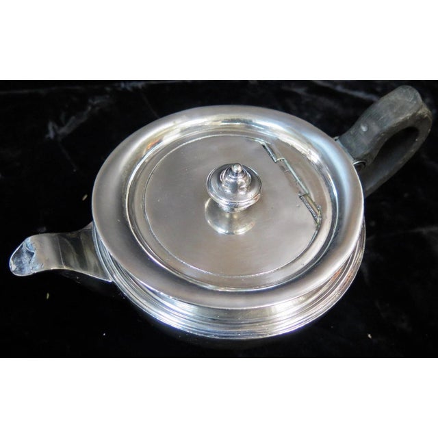 Art Deco Vintage Silver-Plate Tea Pot For Sale - Image 3 of 8