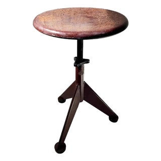 Industrial Workshop Stool from Ab Odelberg & Olson, Sweden, 1930s For Sale