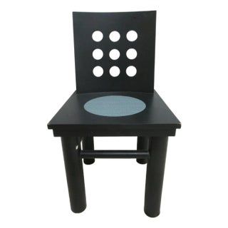 1990s Michael Graves Design Kyoto Arkitektura Prototype Side Desk Chair One of a Kind For Sale