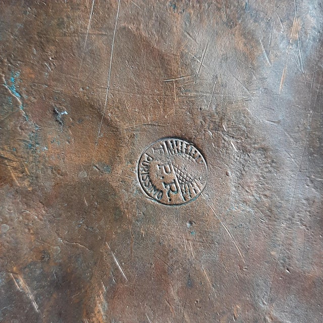 Copper Large Vintage Industrial Copper Pot, 1950 For Sale - Image 8 of 11