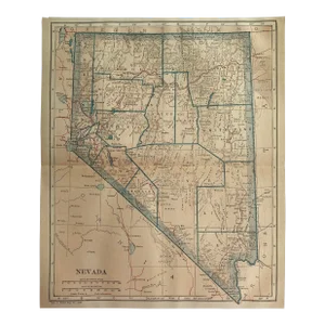 1920s Nevada State Map